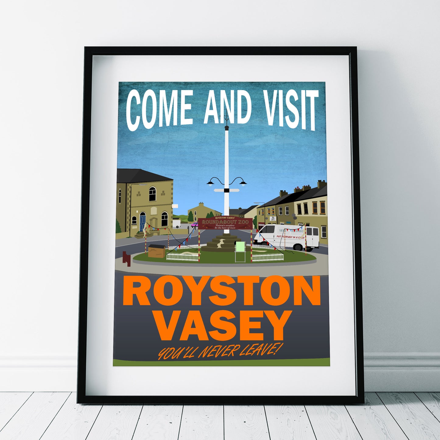 COME AND VISIT ROYSTON VASEY, Roundabout Zoo, The League of Gentlemen Print