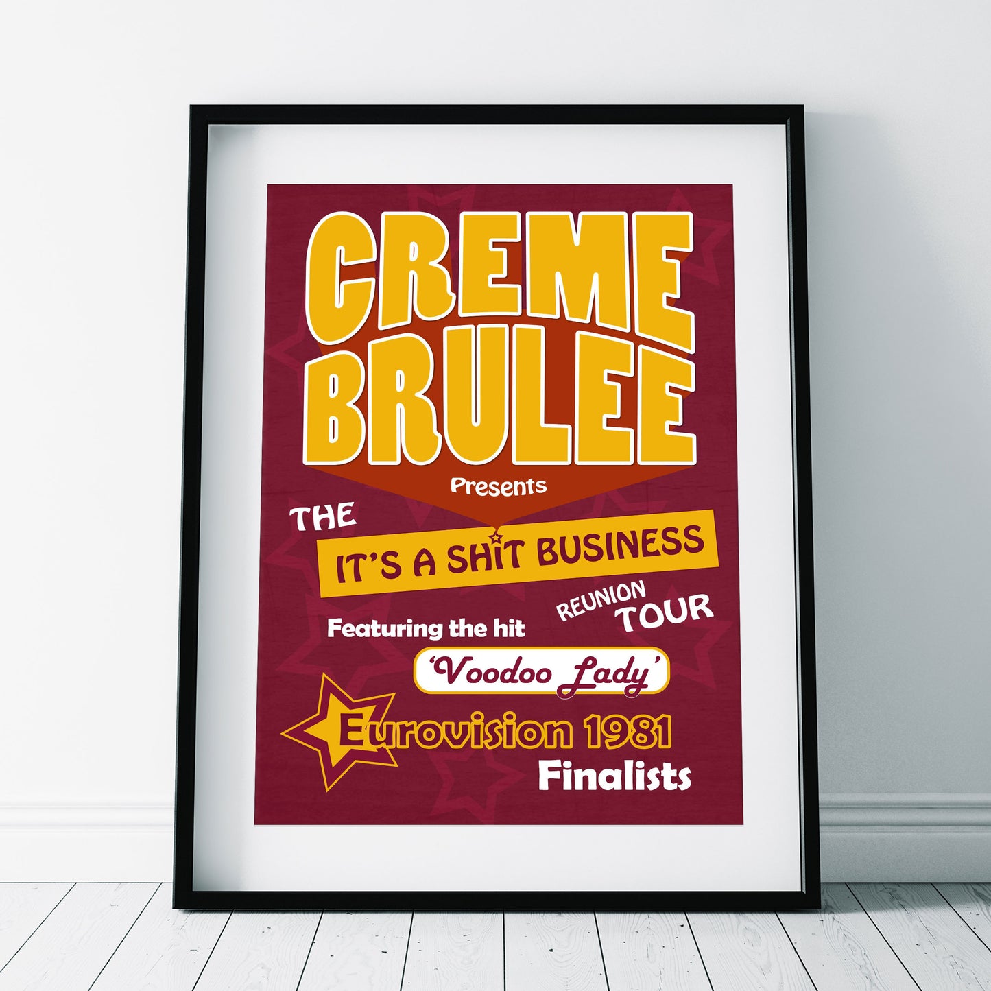 CREME BRULEE Voodoo Lady / Shit Business Tour, The League of Gentlemen Print.