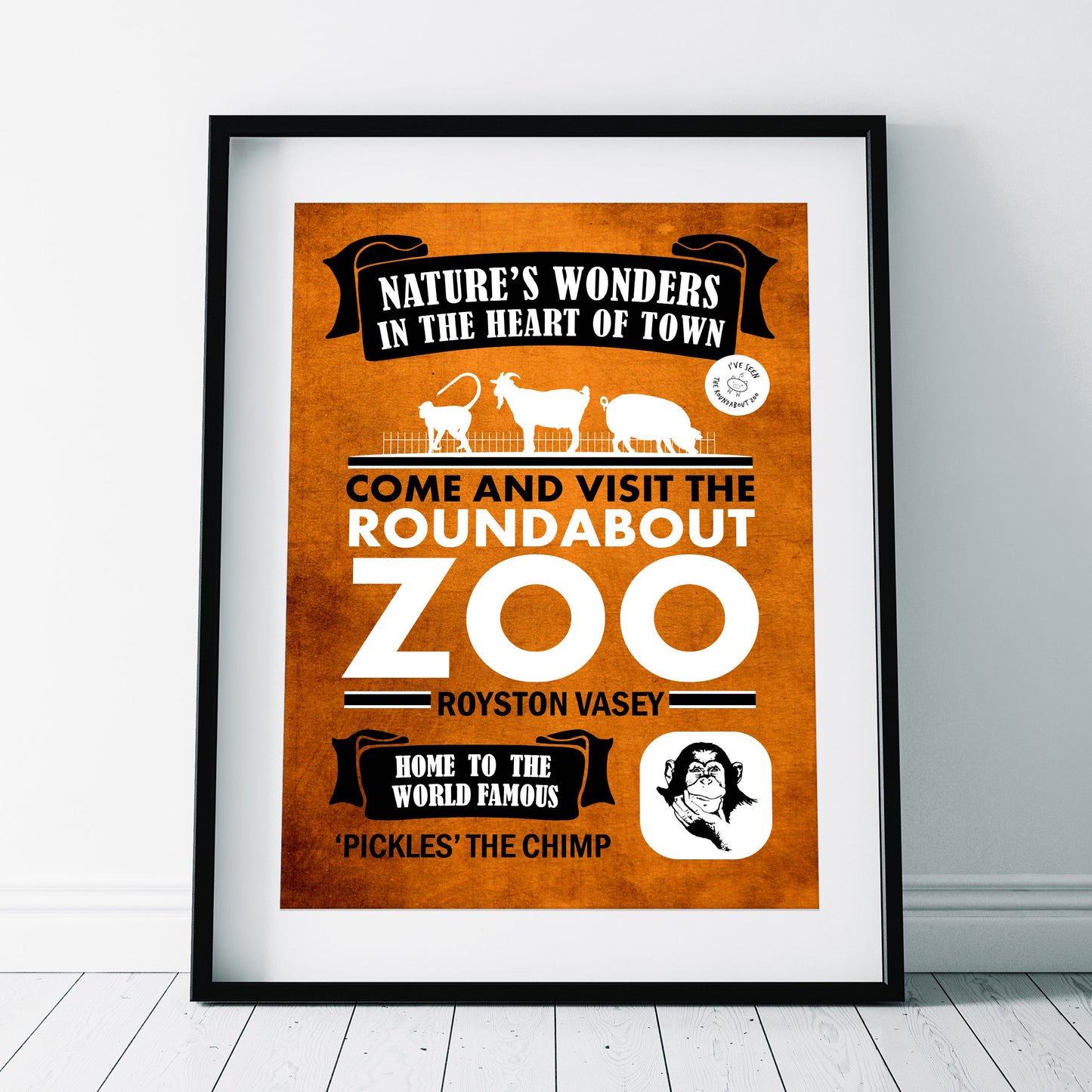 ROUNDABOUT ZOO ADVERT, Royston Vasey, The League of Gentlemen Print