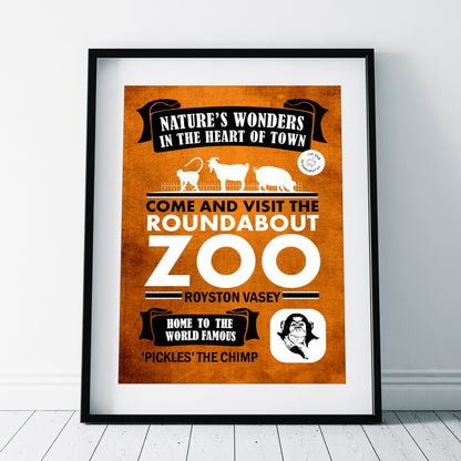 ROUNDABOUT ZOO ADVERT, Royston Vasey, The League of Gentlemen Print