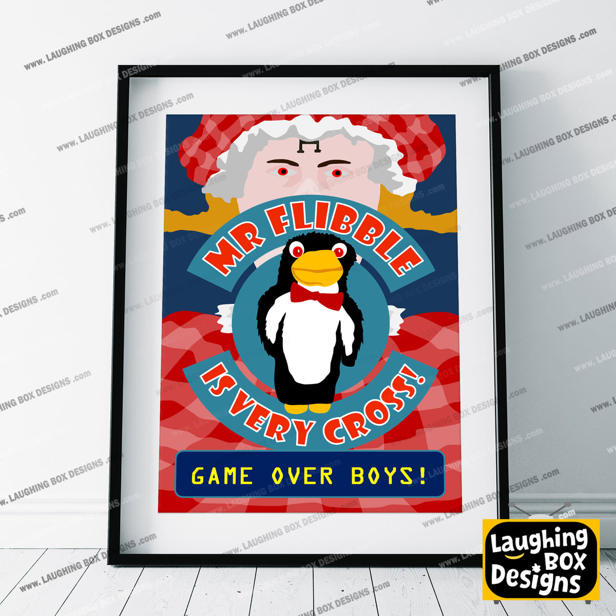 MR FLIBBLE IS VERY CROSS! Quarantined Rimmer, Red Dwarf Print