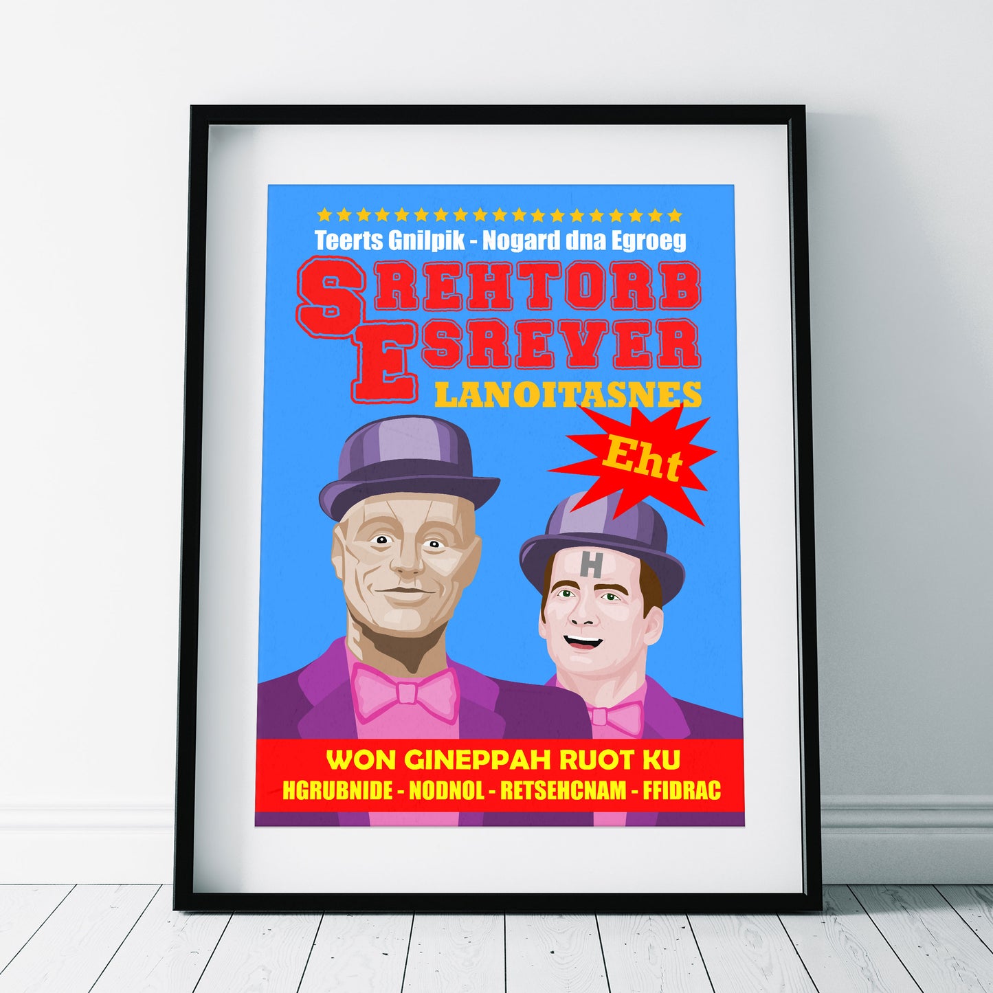 THE SENSATIONAL REVERSE BROTHERS, Tour Poster, Red Dwarf Print