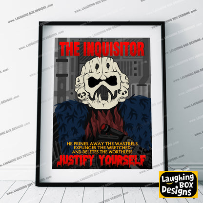 THE INQUISITOR Justify Yourself, Red Dwarf Print