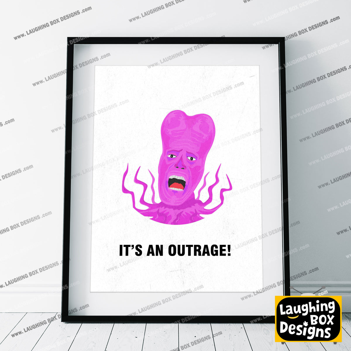 TONY HARRISON, Its An Outrage!, Character Quote, The Mighty Boosh Print