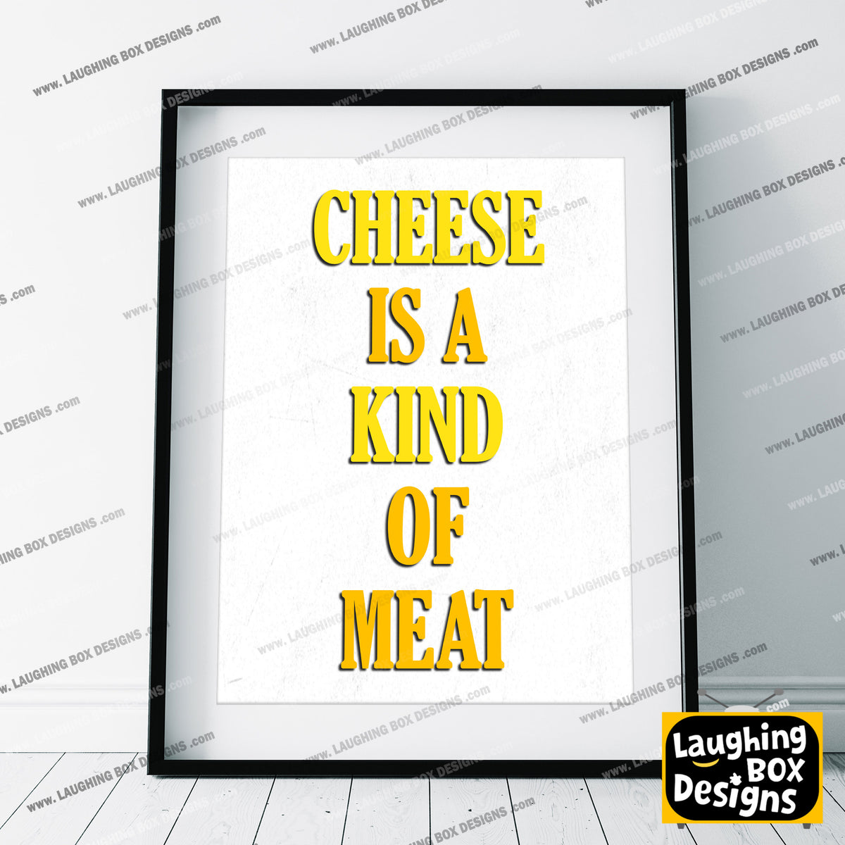 CHEESE IS A KIND OF MEAT, Tommy Character Quotes, The Mighty Boosh Print