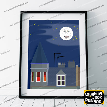 THE FLAT, Series 2 Setting, The Mighty Boosh Print
