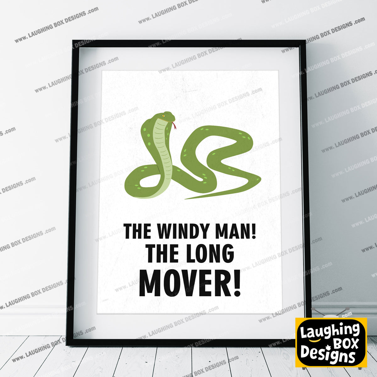 THE WINDY MAN! THE LONG LOVER!, Dixon Bainbridge Character Quotes, The Mighty Boosh Print