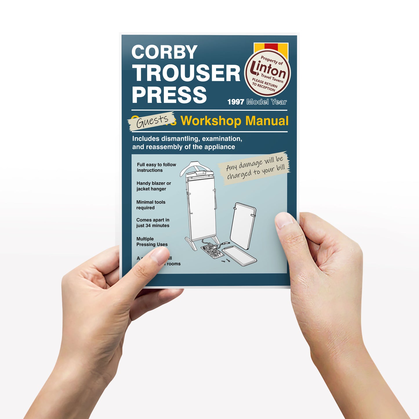 CORBY TROUSER PRESS, Alan Partridge Print