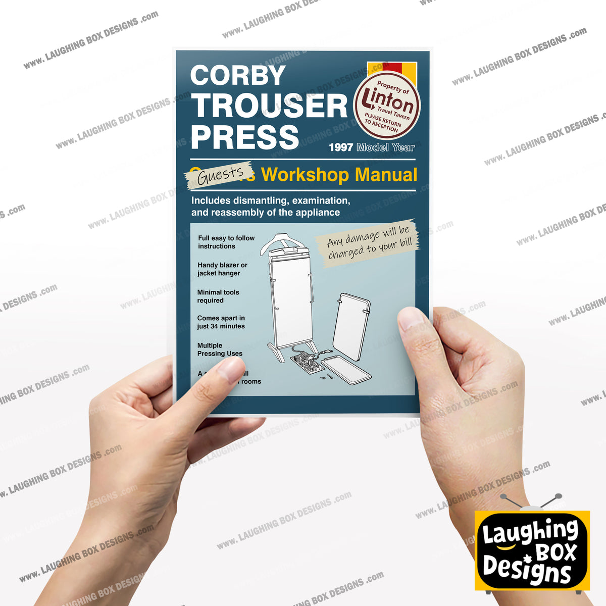 CORBY TROUSER PRESS, Alan Partridge Print