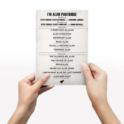 I'M ALAN PARTRIDGE EPISODE LIST Alan Partridge Print