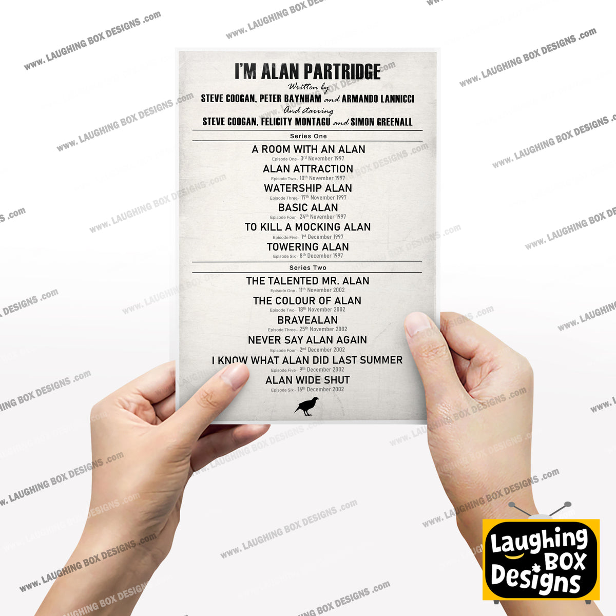 I'M ALAN PARTRIDGE EPISODE LIST Alan Partridge Print