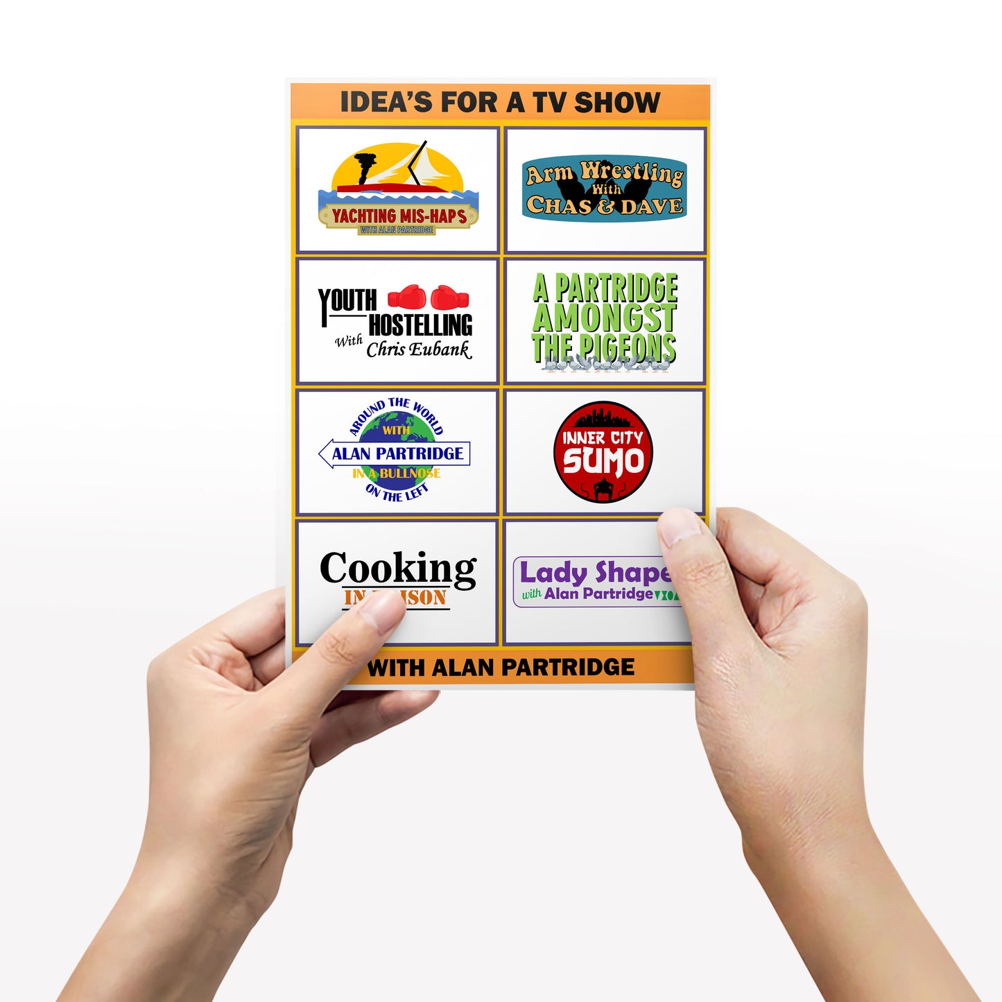 IDEA'S FOR A TV SHOW, Alan Partridge Print