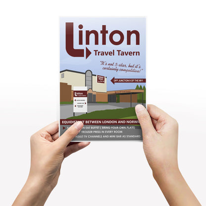 LINTON TRAVEL TAVERN, Alan Partridge Print