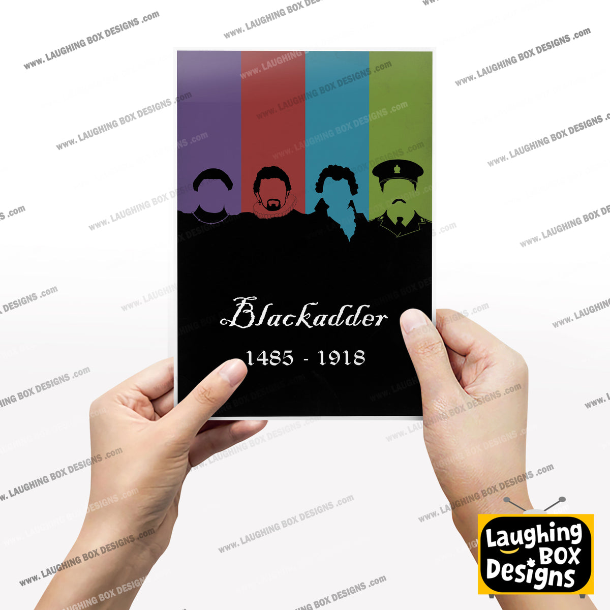 BLACKADDER 1485 - 1918 Original Dynasty Silhouettes, Blackadder Print