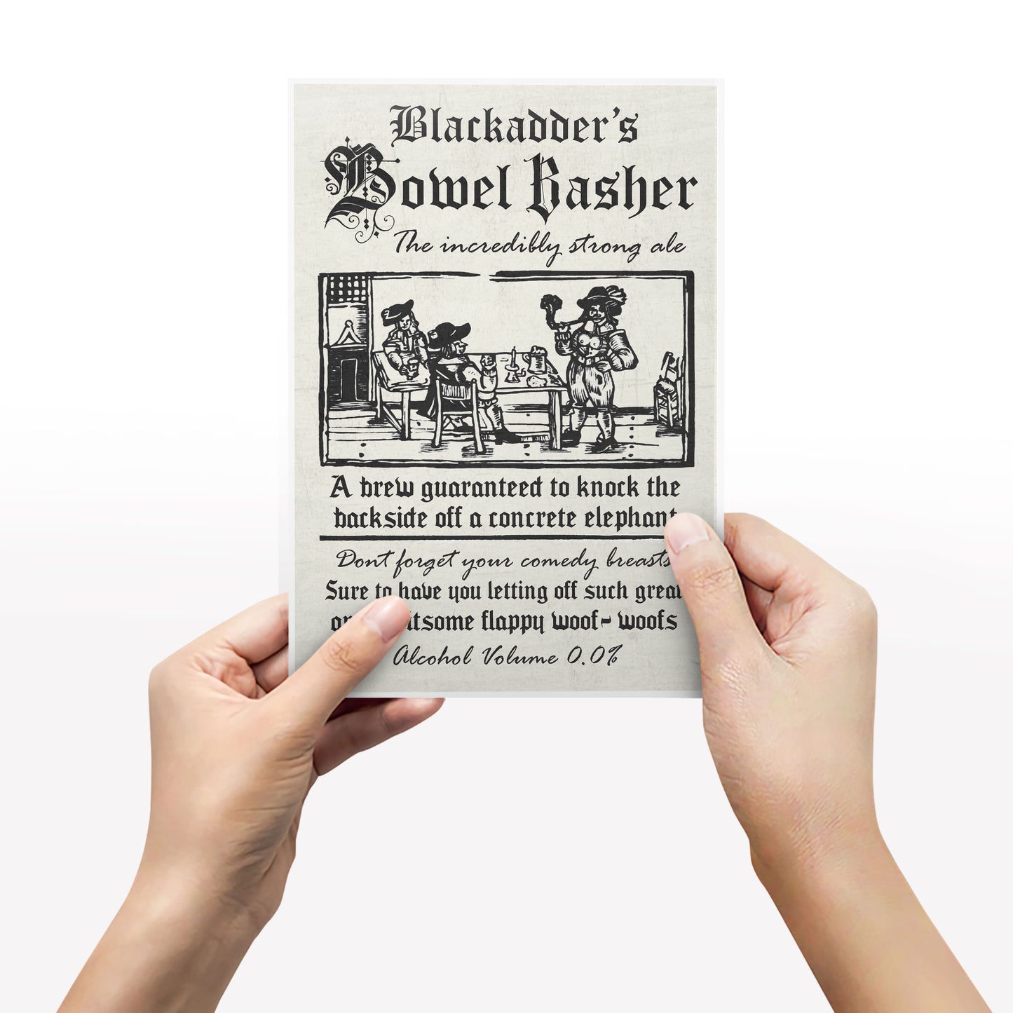 BLACKADDER'S BOWEL BASHER Incredibly Strong Ale Advert, Blackadder Print