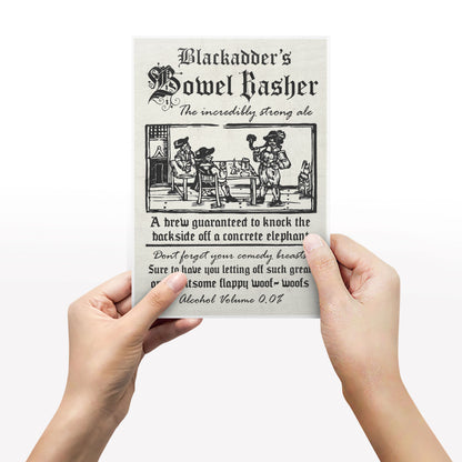 BLACKADDER'S BOWEL BASHER Incredibly Strong Ale Advert, Blackadder Print
