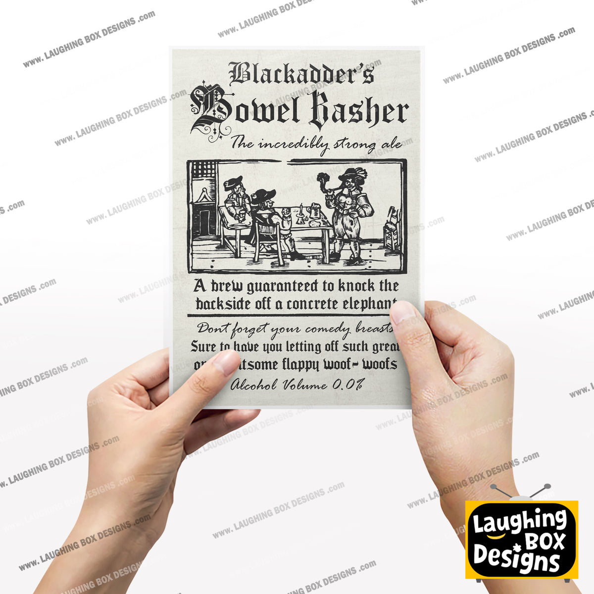 BLACKADDER'S BOWEL BASHER Incredibly Strong Ale Advert, Blackadder Print