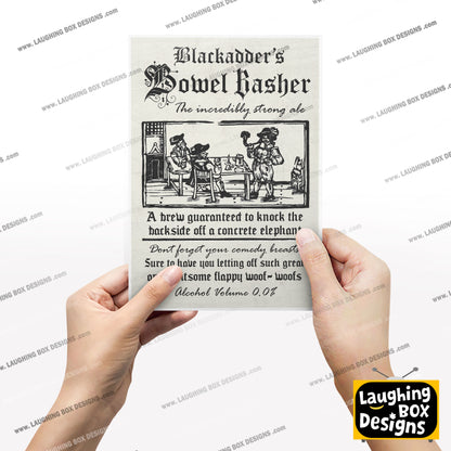 BLACKADDER'S BOWEL BASHER Incredibly Strong Ale Advert, Blackadder Print