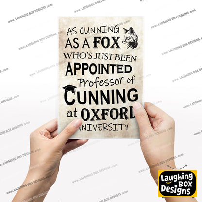 AS CUNNING AS A FOX, Captain Blackadder Quote, Blackadder Print