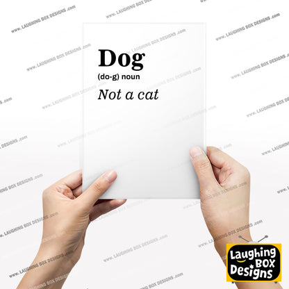 DOG DICTIONARY, Baldrick definition Quote, Blackadder Print