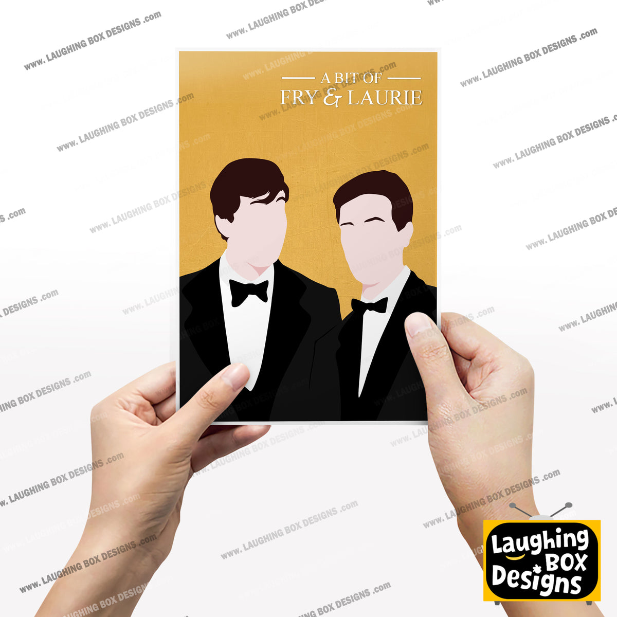 A BIT OF FRY AND LAURIE Comedy Characters Minimalist Print