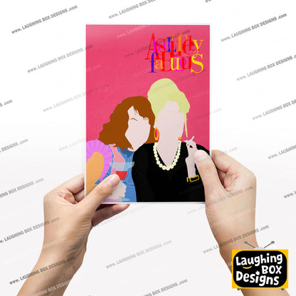 ABSOLUTELY FABULOUS Comedy Characters Minimalist Print
