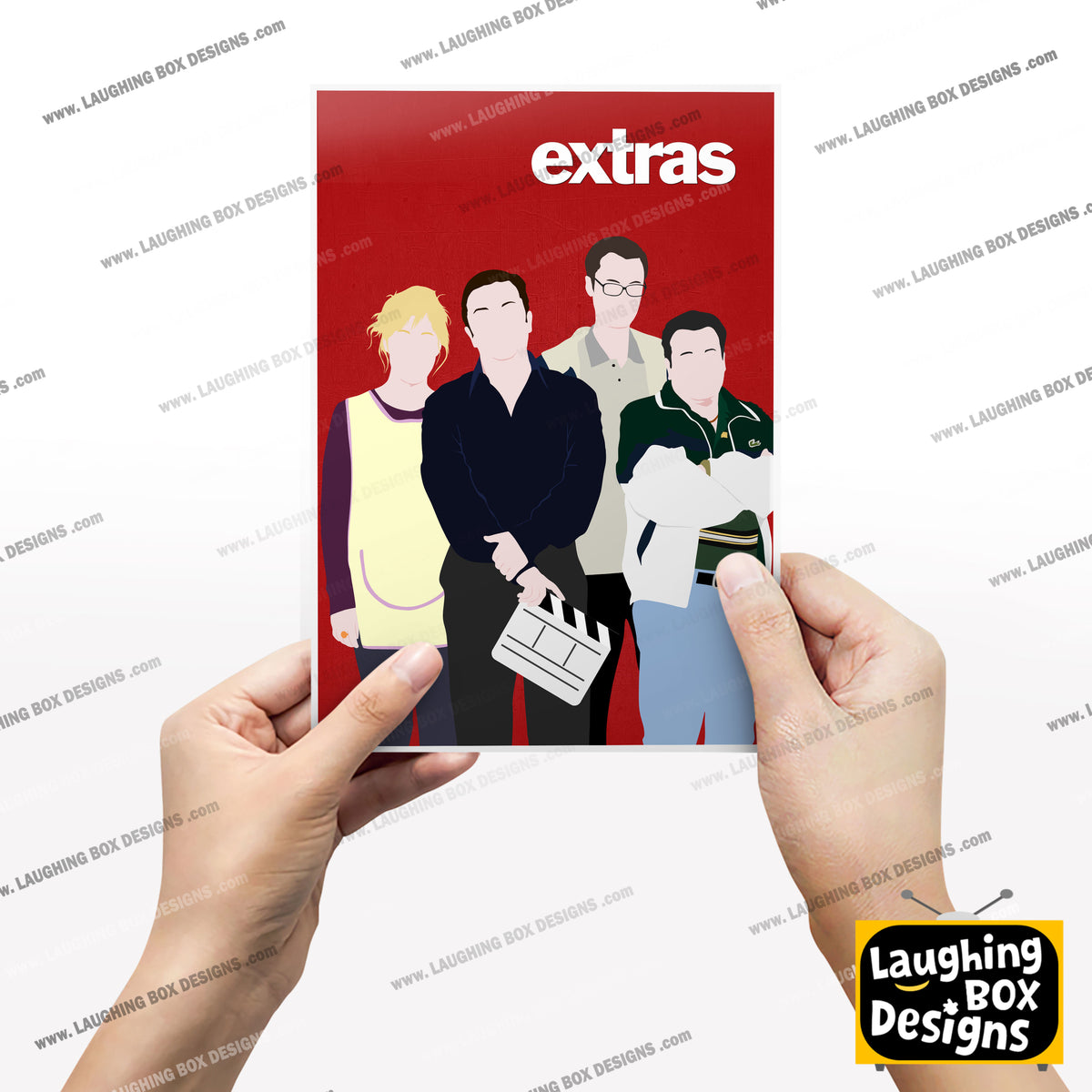 EXTRAS Comedy Characters Minimalist Print