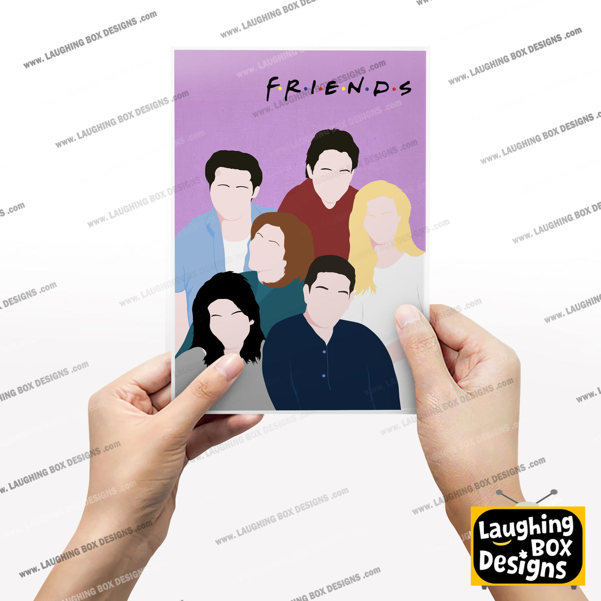 FRIENDS Comedy Characters Minimalist Print
