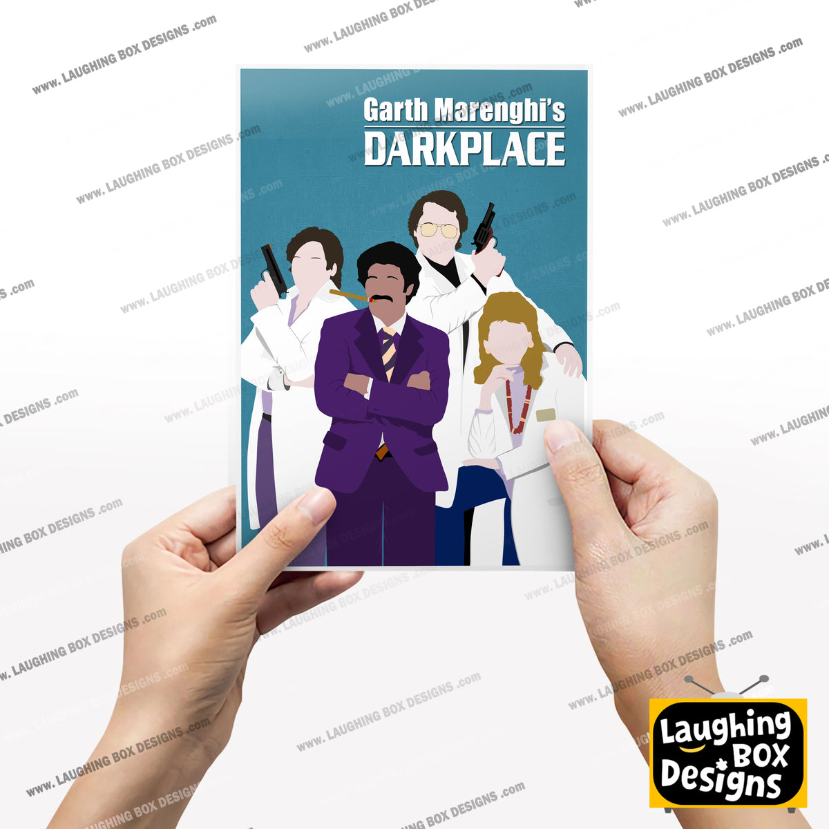 GARTH MARENGHI'S DARKPLACE Comedy Characters Minimalist Print