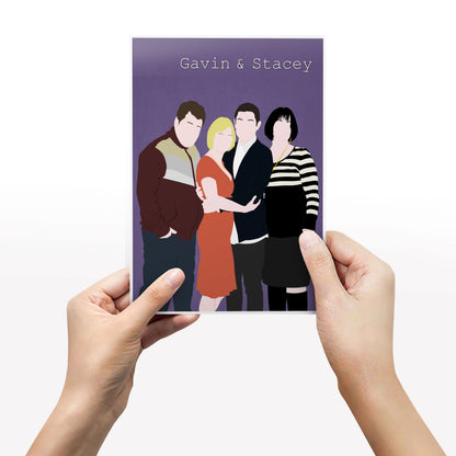 GAVIN AND STACEY Comedy Characters Minimalist Print