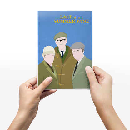LAST OF THE SUMMER WINE Comedy Characters Minimalist Print
