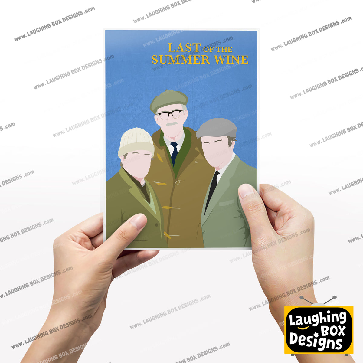 LAST OF THE SUMMER WINE Comedy Characters Minimalist Print
