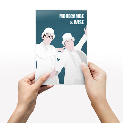 MORECAMBE & WISE Comedy Characters Minimalist Print