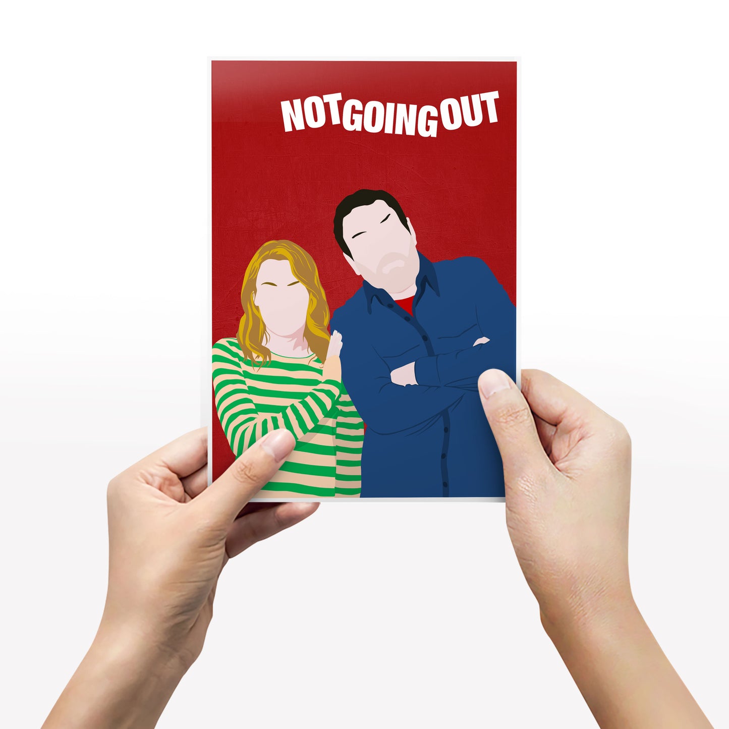 NOT GOING OUT Comedy Characters Minimalist Print
