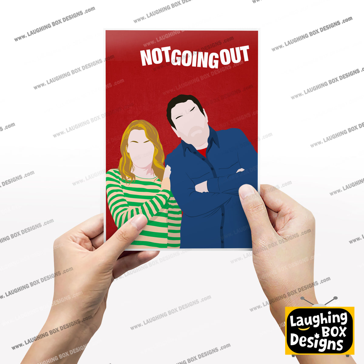 NOT GOING OUT Comedy Characters Minimalist Print