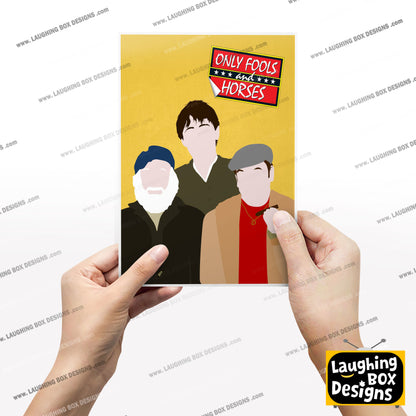 ONLY FOOLS AND HORSES Comedy Characters Minimalist Print