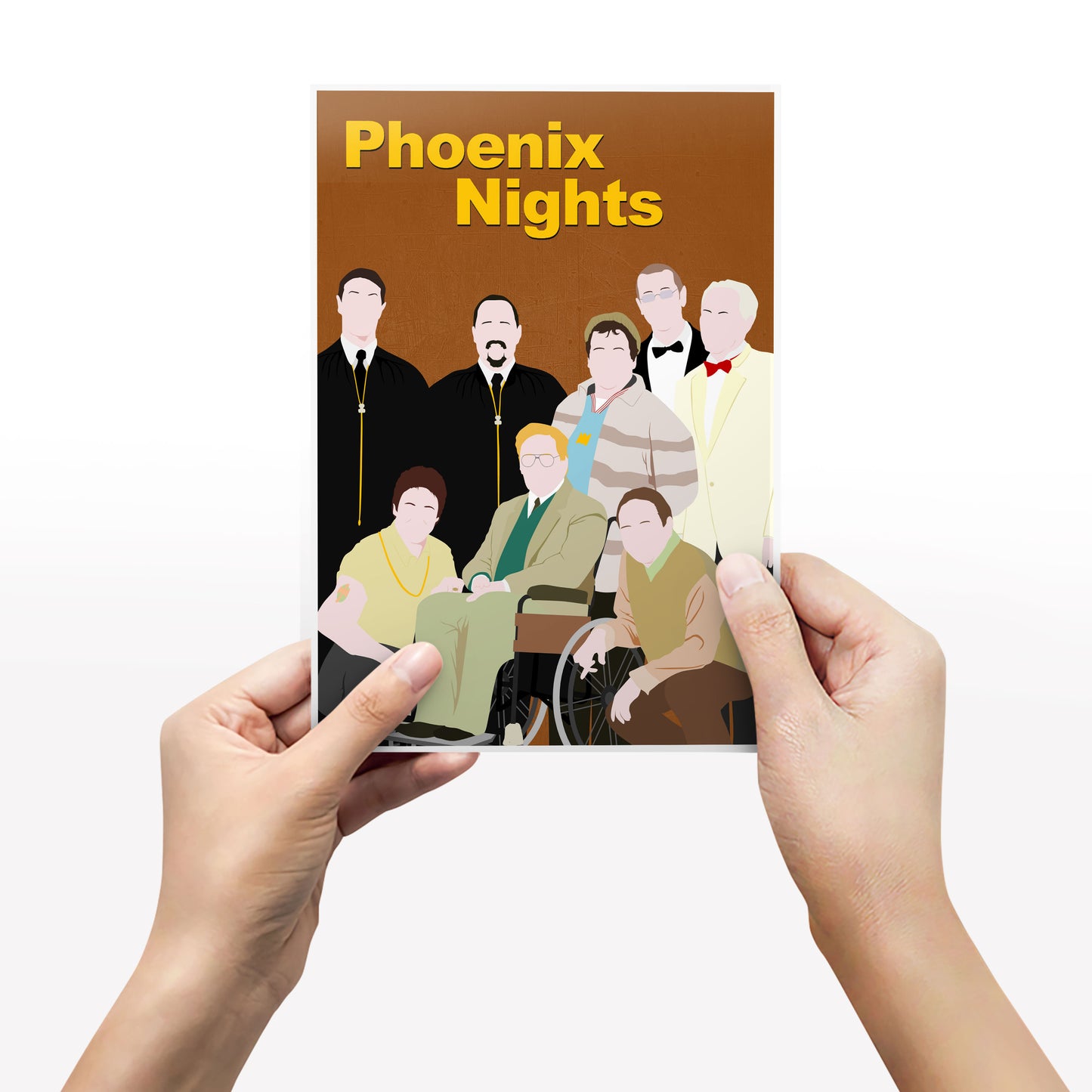 PHEONIX NIGHTS Comedy Characters Minimalist Print