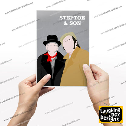 STEPTOE & SON Comedy Characters Minimalist Print