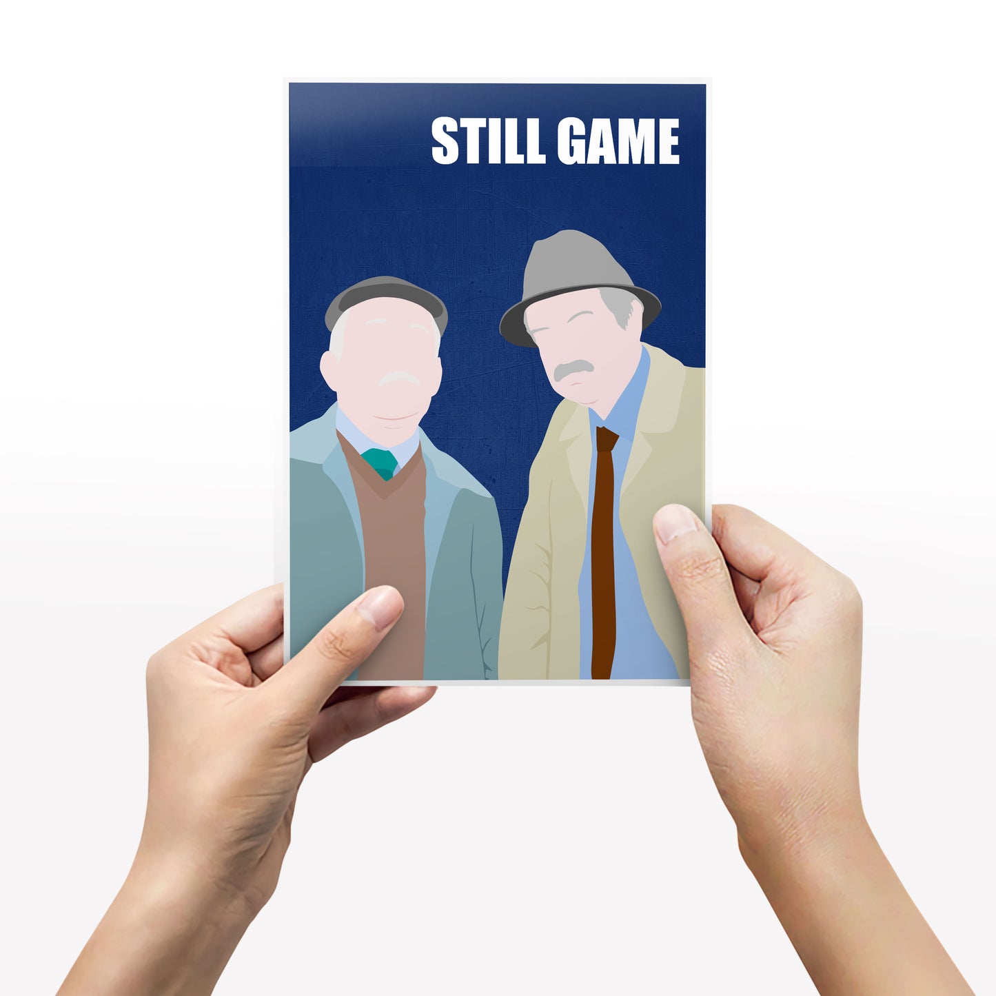STILL GAME Comedy Characters Minimalist Print