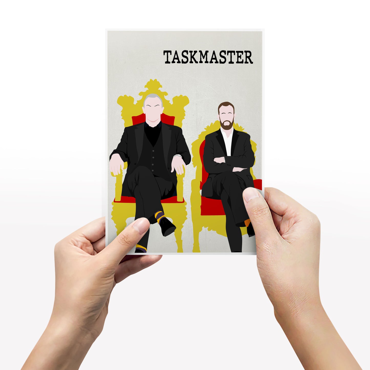 TASKMASTER Comedy Characters Minimalist Print