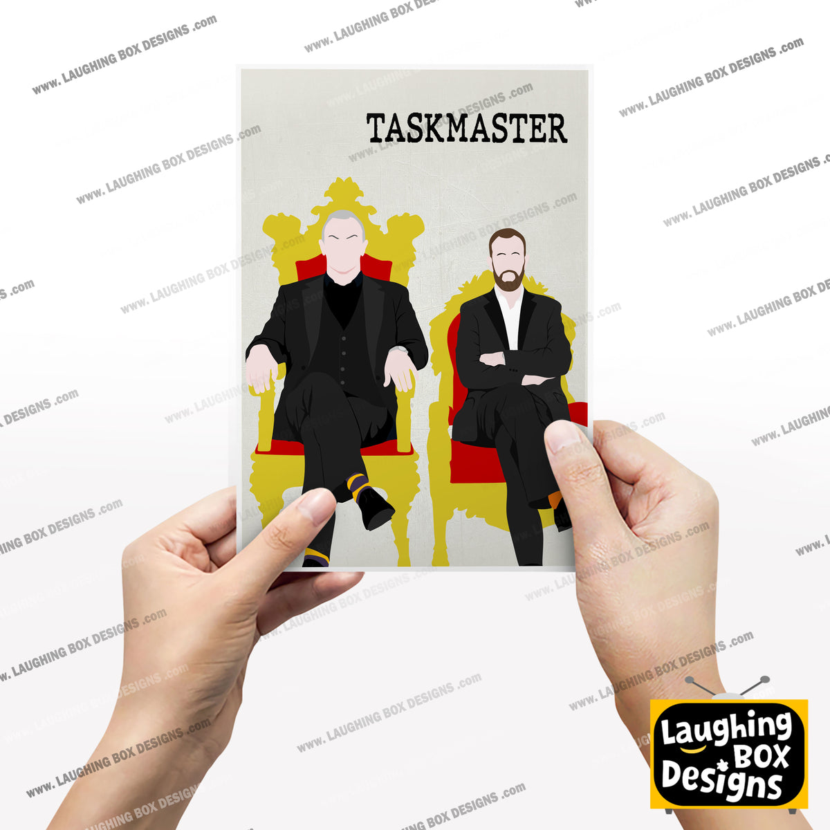 TASKMASTER Comedy Characters Minimalist Print
