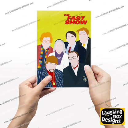 THE FAST SHOW Comedy Characters Minimalist Print