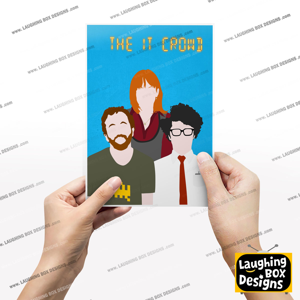 THE IT CROWD Comedy Characters Minimalist Print