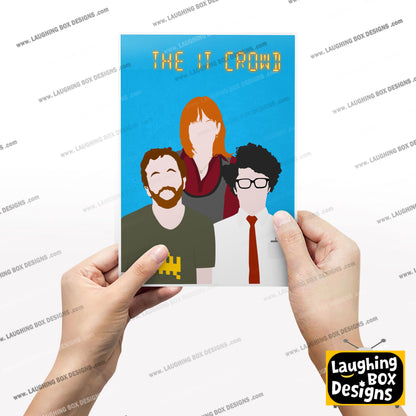 THE IT CROWD Comedy Characters Minimalist Print