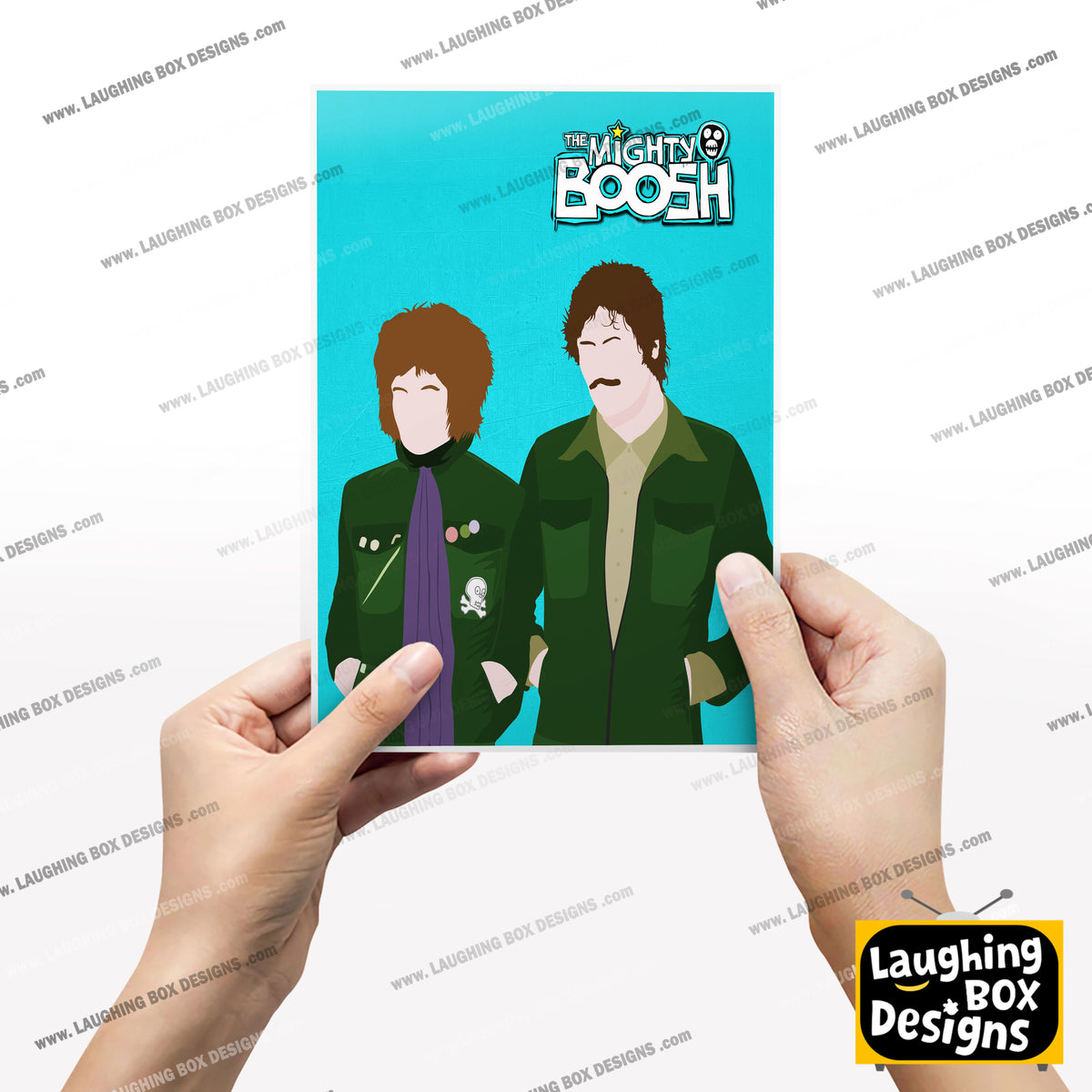 THE MIGHTY BOOSH Comedy Characters Minimalist Print
