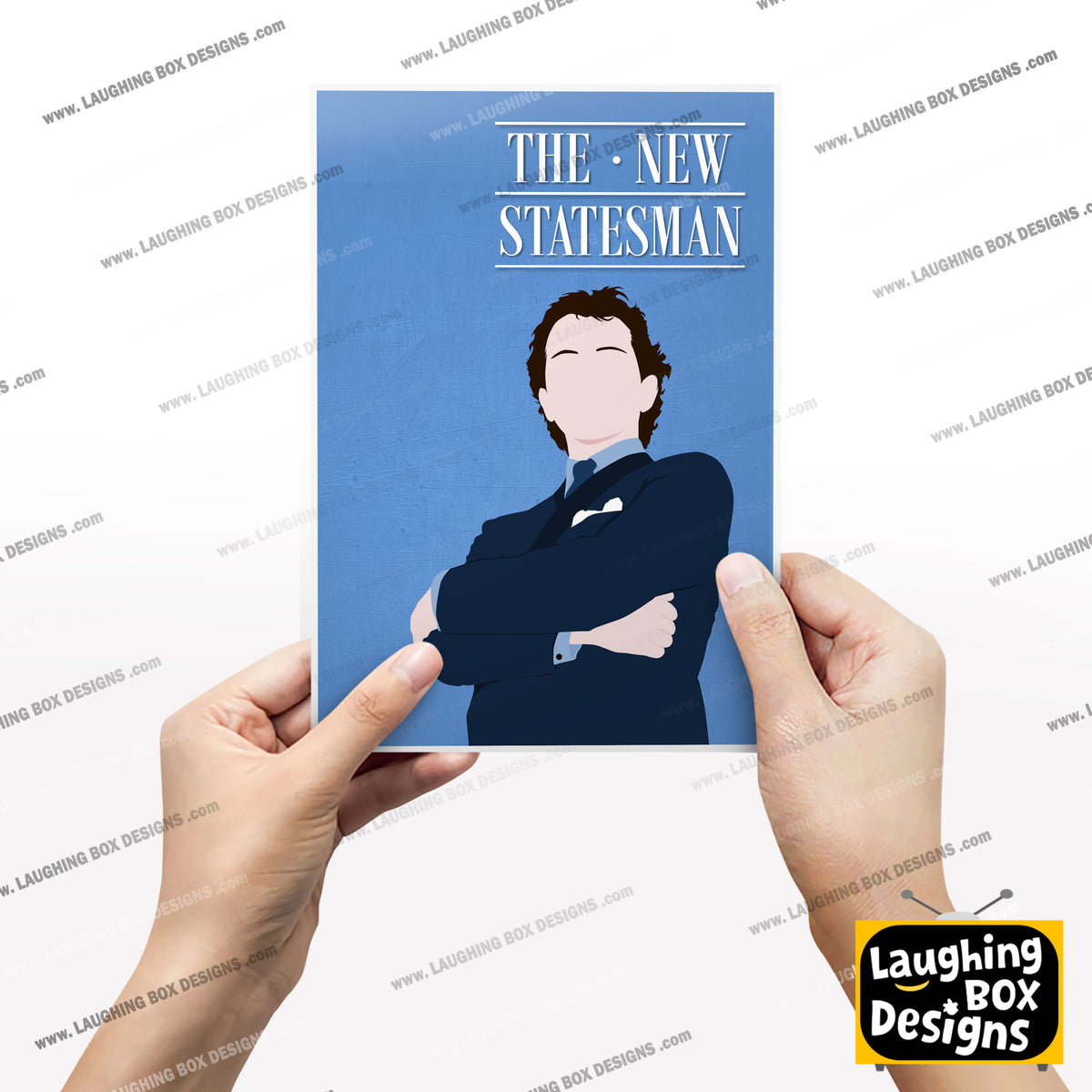 THE NEW STATESMAN Comedy Characters Minimalist Print