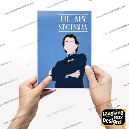 THE NEW STATESMAN Comedy Characters Minimalist Print