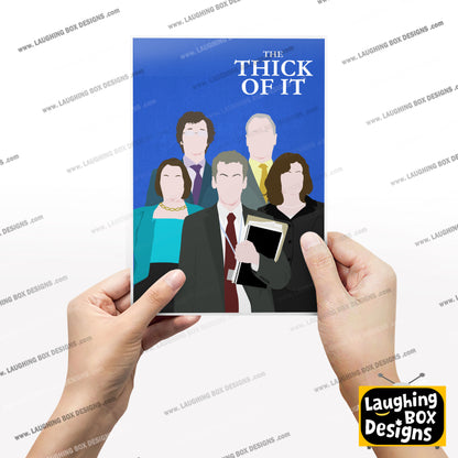 THE THICK OF IT Comedy Characters Minimalist Print
