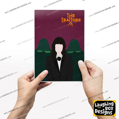 THE TRAITORS Television Show Minimalist Print