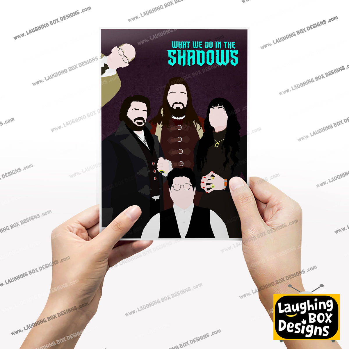 WHAT WE DO IN THE SHADOWS Comedy Characters Minimalist Print